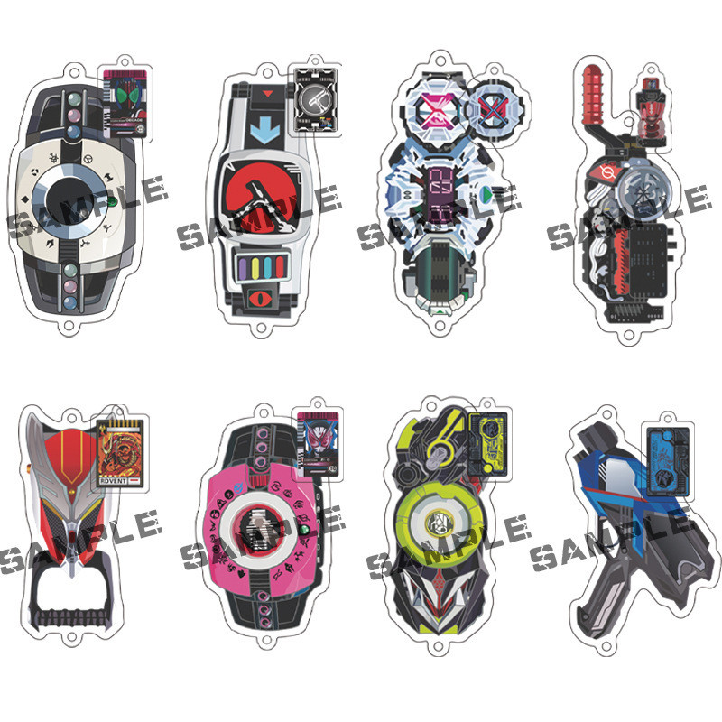 Boneka Mainan  Rhyme Mask Knight Keychain Imperial Riding Putih Serigala Raja Listrik Akrilis Animas