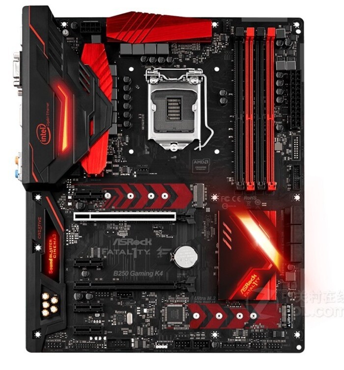 B250 ASRock Gaming K4 Player Dual M2 Interface Sepuluh Item Elerik 6-7 Generasi CPUD4 Memori