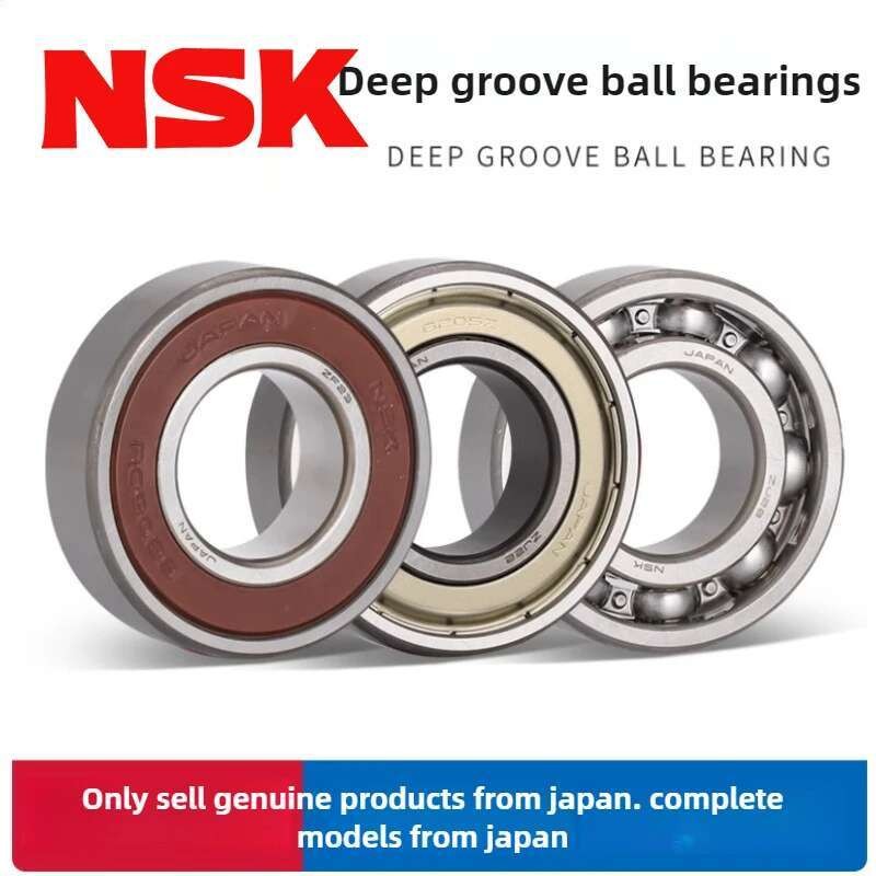 Bearing 2pcs NSK Jepang 6201RS 6201ZZ ABEC-9 12*32*10 mm Alur Dalam 2Z 6201DDU Bearing Bola 6201 12