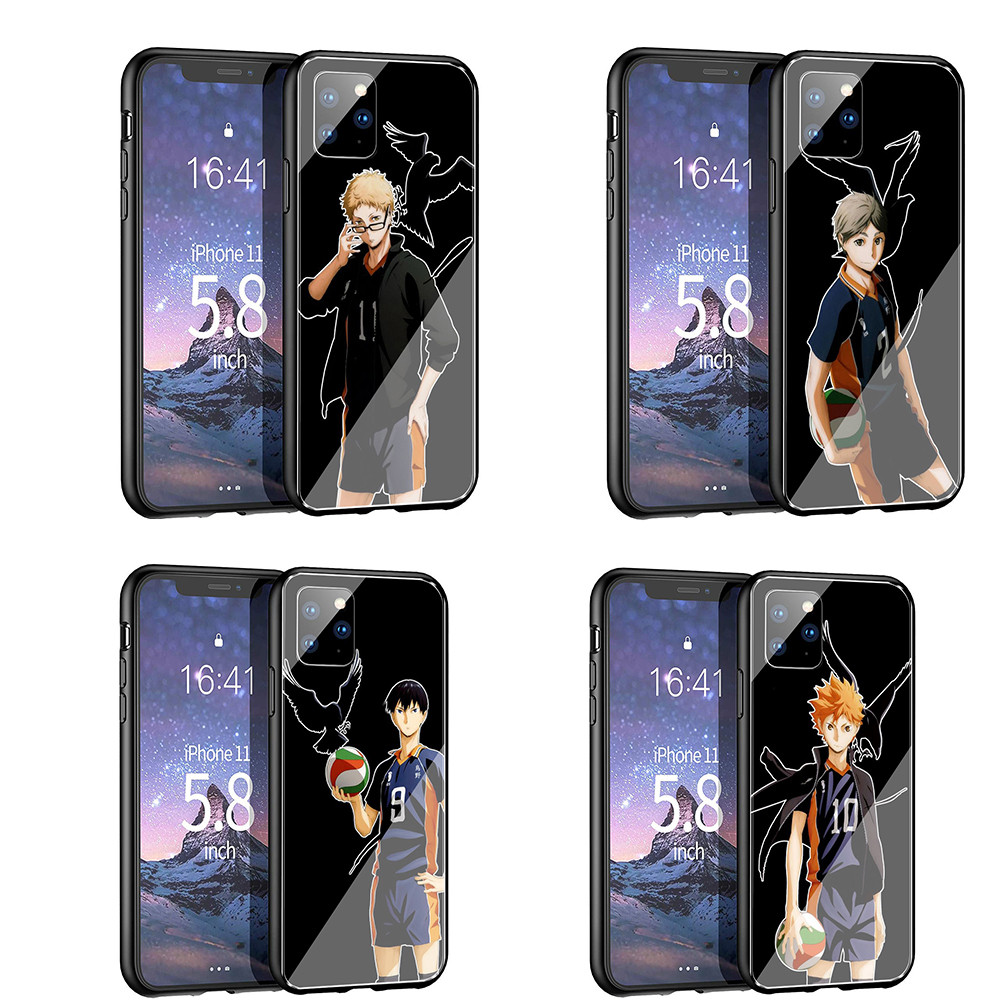 Casing HP Soft case Tempered glass case for iPhone 6 6s 7 8 14 15 Plus SE2 SE3 X XR XS Max 12 13  mi