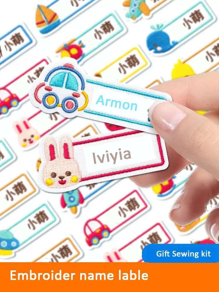 

Label Stiker Jahit Bordir Kustom Untuk Anak-Anak Tas Sekolah Handuk Nama yang Dapat Dicuci