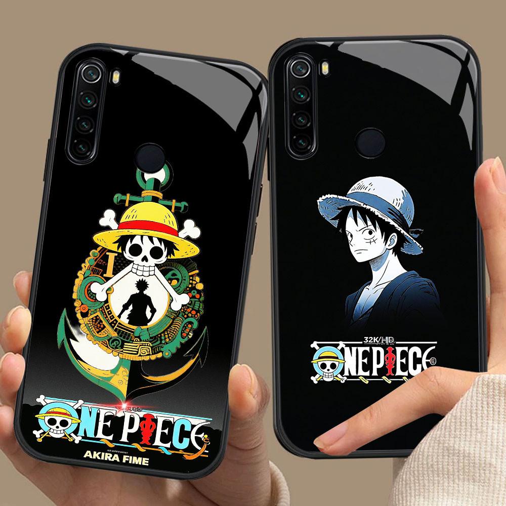HK-75 One Piece Family HD Glass Casing untuk Xiaomi Redmi 8 8A 9  Note 8 10 Pro Lite