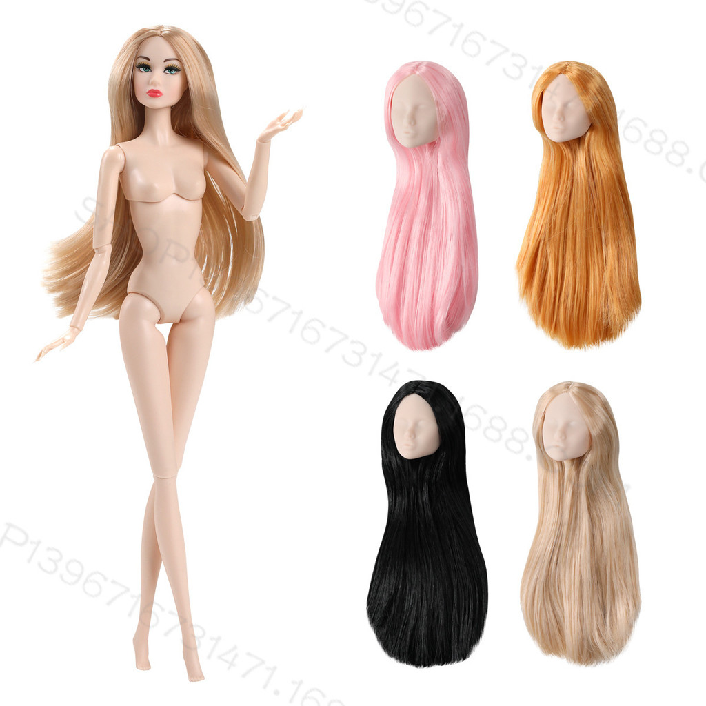 Boneka  6 menit supermodel tanpa makeup pusing latihan tanaman nylon rambut PP boneka OB BJD kepala