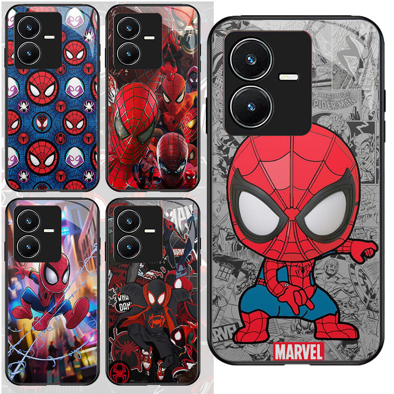 Kaca Casing untuk VIVO Y35 Y22S Y28 iQOO Z6 Y81i V19 Y55 Y67 Y66 Y75 Y81s V25 Y81 Y22 5G Z-78 Spider