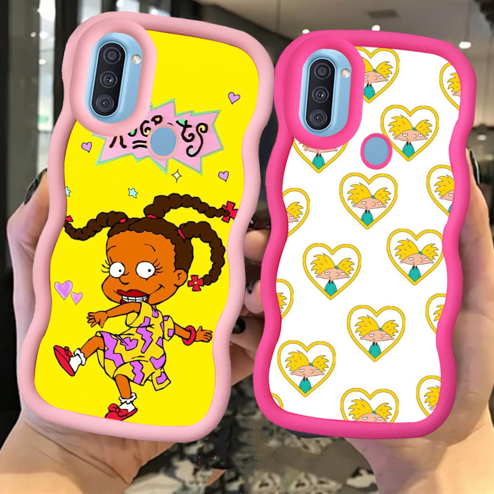 Z-32 Rugrats Merah Hitam Pink Casing untuk Samsung Galaxy A20 M10S M20S A10S A21S M01S