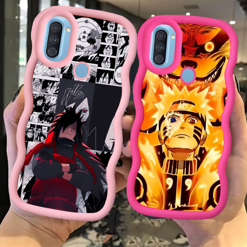 Z-29 Naruto Merah Hitam Pink Casing untuk Samsung Galaxy A20 M10S M20S A10S A21S M01S