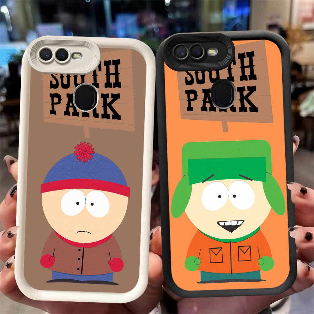 XI111 Park South Casing untuk OPPO A12s A3S A12 A11K F9 F7 A12E A5S A1K A5 A7 Pro Hitam Putih