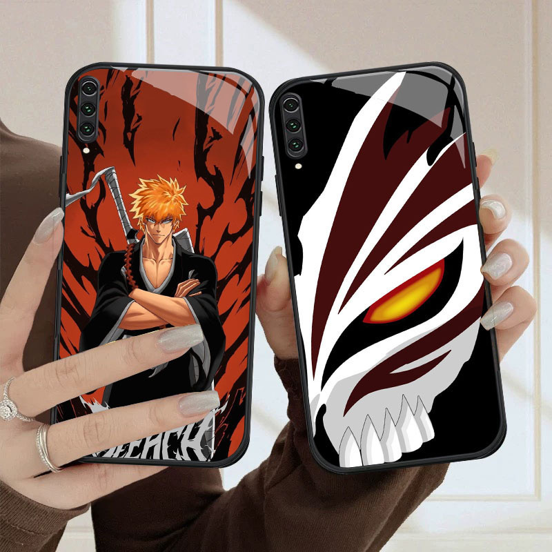 HK-90 Bleach HD Glass Casing untuk Samsung A50 A70S A70 A10 A02 A7 Note 10 Pro Plus