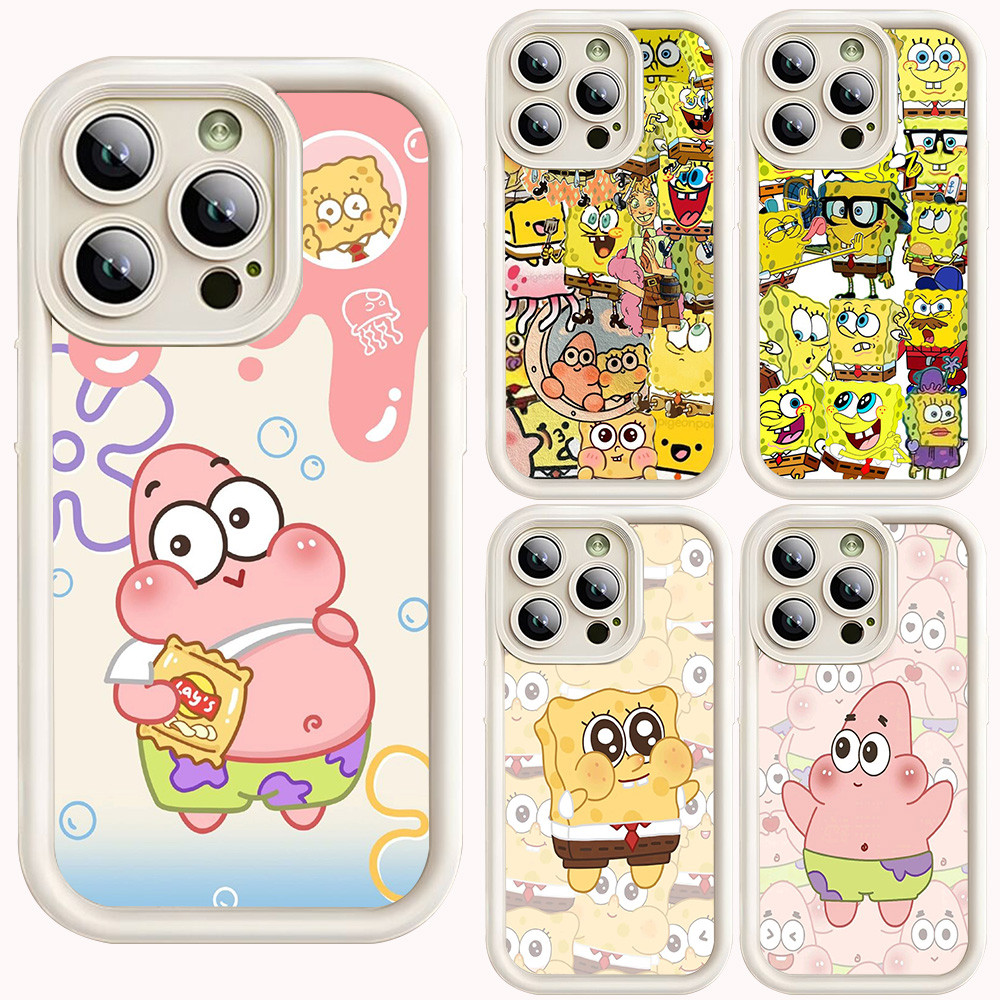L-28 spongebob Putih Casing Untuk VIVO Z1 Pro Y81 Y81S Y95 Y93 Y91 Y91C Y28S Y28 2024 Y22 Y22S Y21 Y