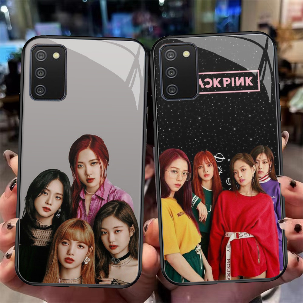 XI25 BLACKPINK Kpop Kaca Casing untuk Samsung Galaxy A10 A02 A03S A71 M02 A51 A02S M02S HD