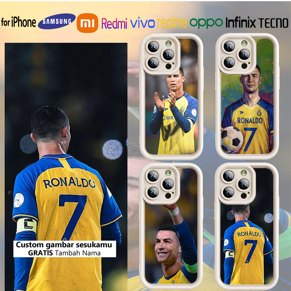 Custom Angel Eyes case Softcase Casing ZZ9 CR Cristiano Ronaldo Football Graphics [HP Samsung A03 A0