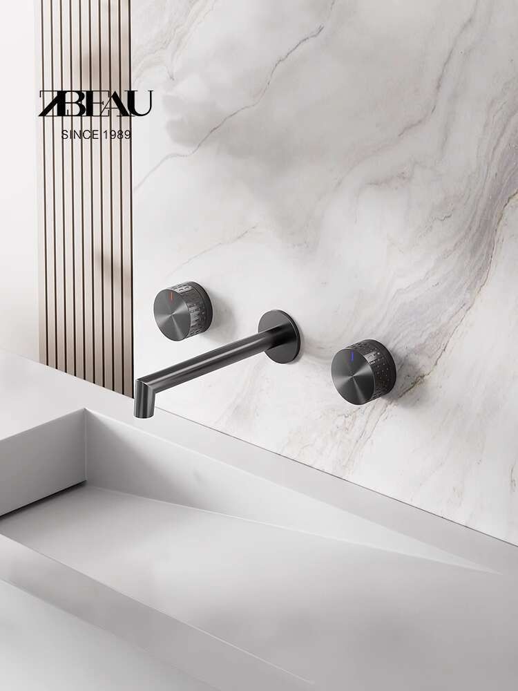 

ZBEAU menyembunyikan baju laut, semua tembaga panas dan dingin dua di satu kamar mandi, pre embedded under table basin,