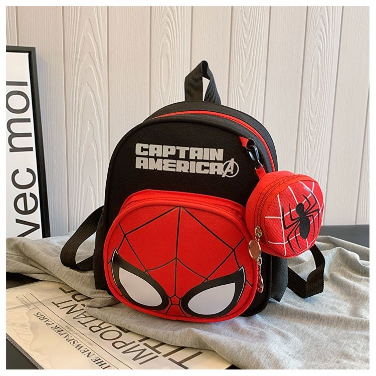 Tas Sekolah Anak Laki-laki TK Tas Anak-anak Lucu Spider-Man Ransel Anak Perempuan Kecil Ransel Kecil