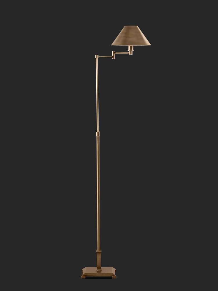 Lampu minimalis gaya Amerika di sebelah sofa, studi mewah, kamar tidur, vertikal, tamu, ruang makan,