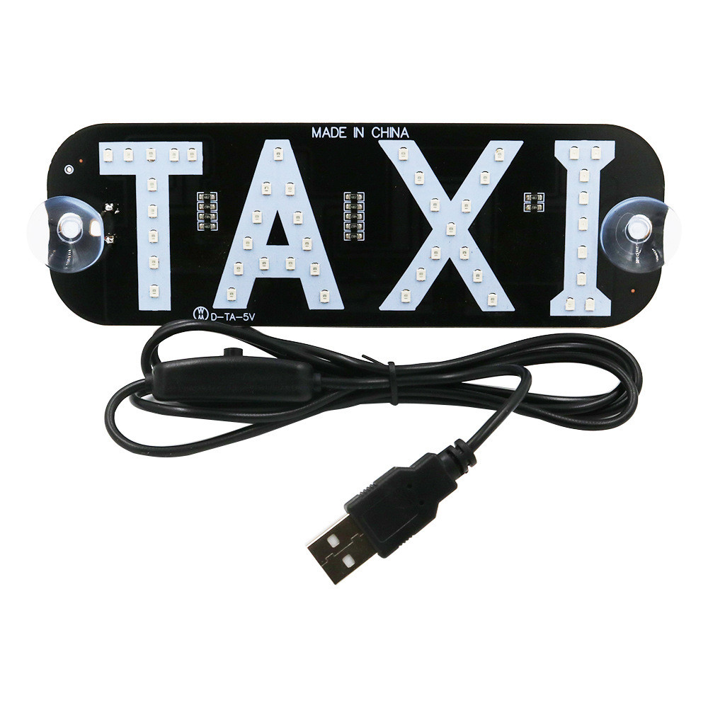 Lampu Aksesories Mobil  T-A-X-I USB mobil lampu 5-6V taksi