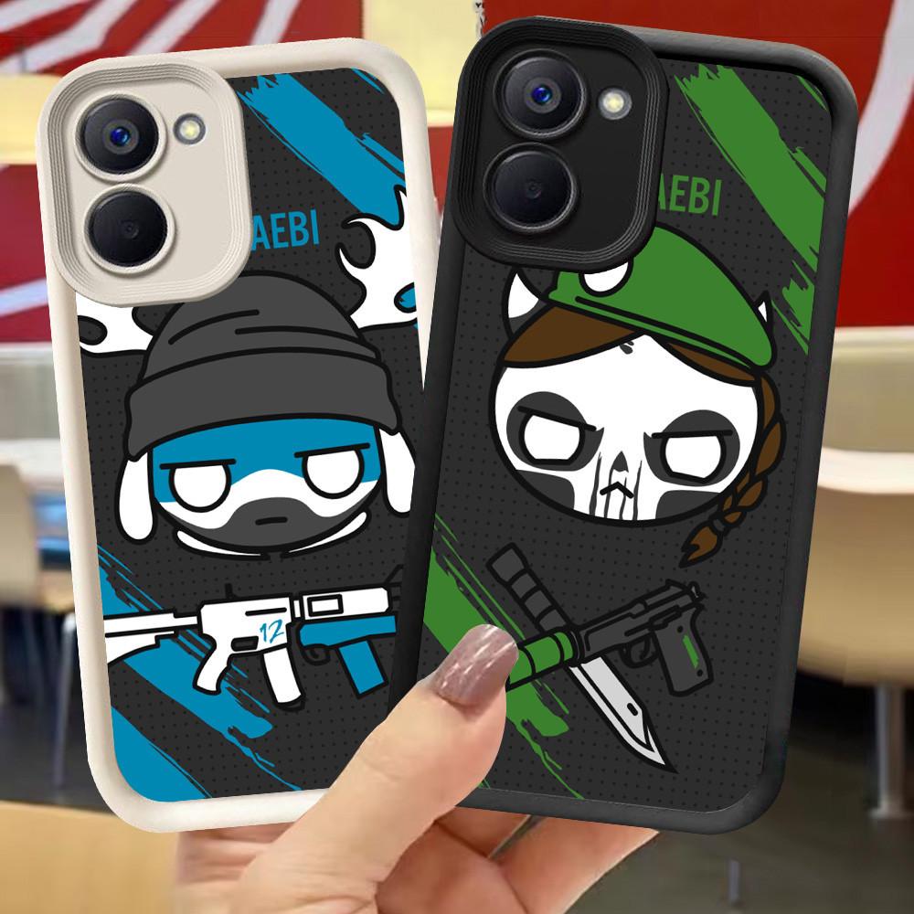 XI1 Dokkaebi Rainbow Six Casing untuk VIVO Y27 Y02t Y02 V30E Y03t Y36 Y27s Y03 Y18i Y02a V30 Y18 Pro