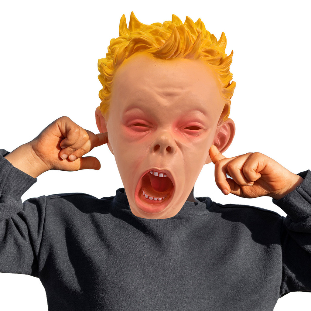 Topeng Cosplay  Halloween Cosplay props, wanita botak latex, topeng, headgear, topeng lucu  Import