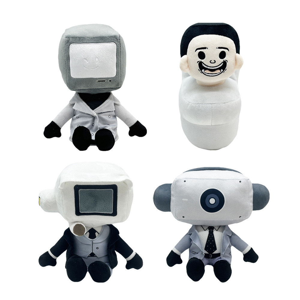 Boneka  New Skibidi Toy Mystery Toilet TV Person Plush Doll  Import