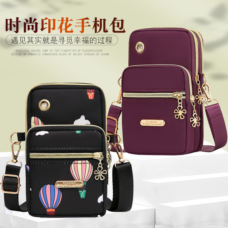 Tas Kantong HP Handphone Ponsel Mobile Pouches  Tas ponsel baru, mini tubuh wanita, ponsel, tas kain
