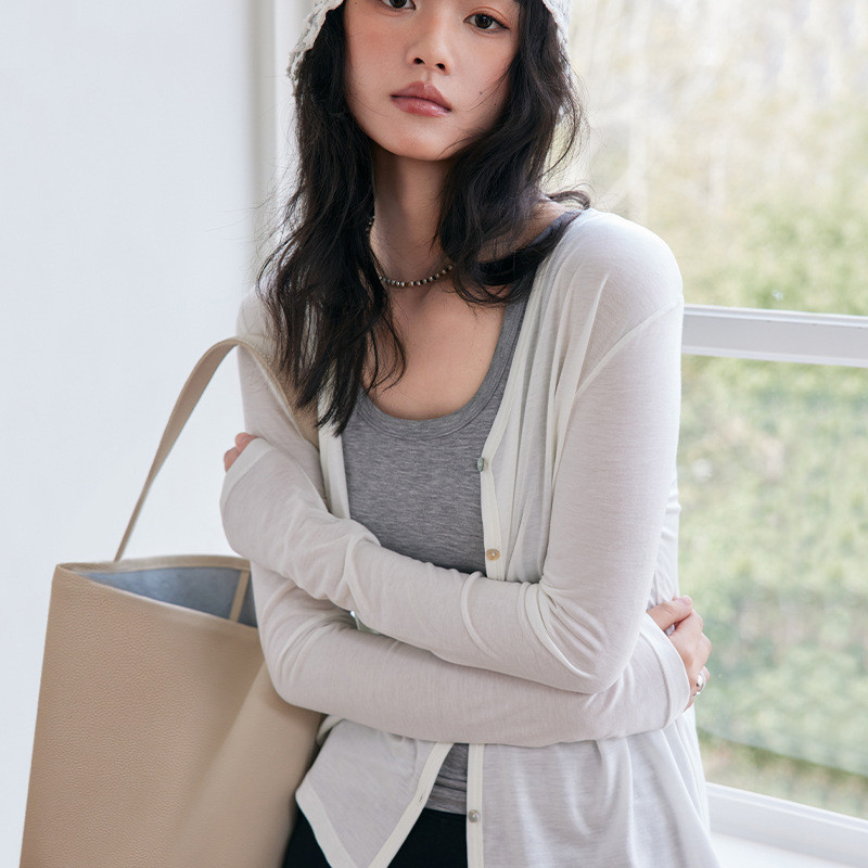 Kardigan Cardigan Cewek Wanita Remaja Dewasa Gaya Model Terbaru Trendi Trendsetter  Lyocell Tencel A