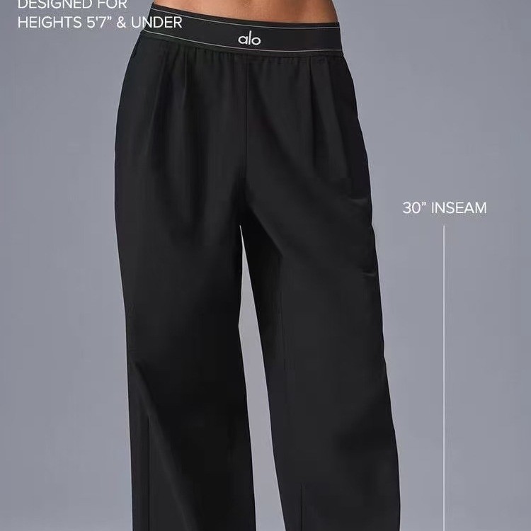 Celana Olahraga  Alo high waisted women's yoga straight leg pants casual  Import