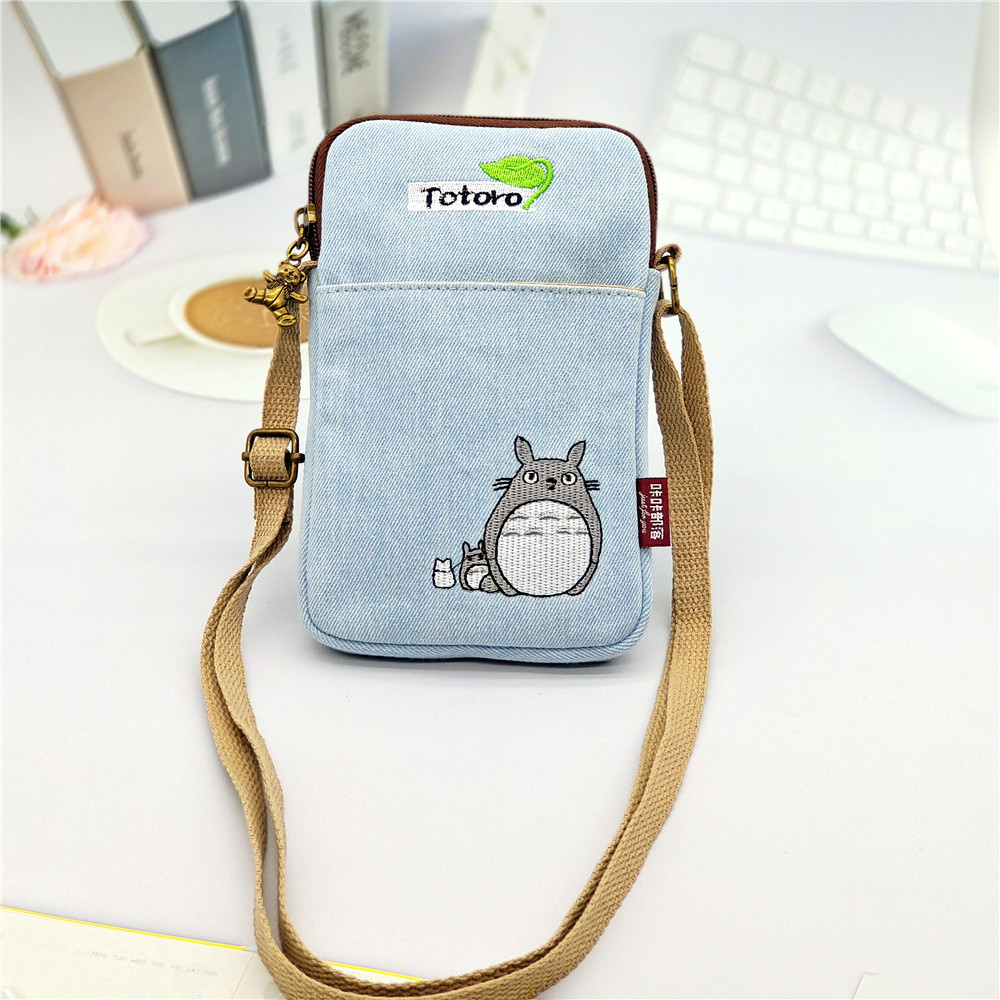 Tas Kantong HP Handphone Ponsel Mobile Pouches  Bags2020 denim berlebihan kantong Cross Body kecil T