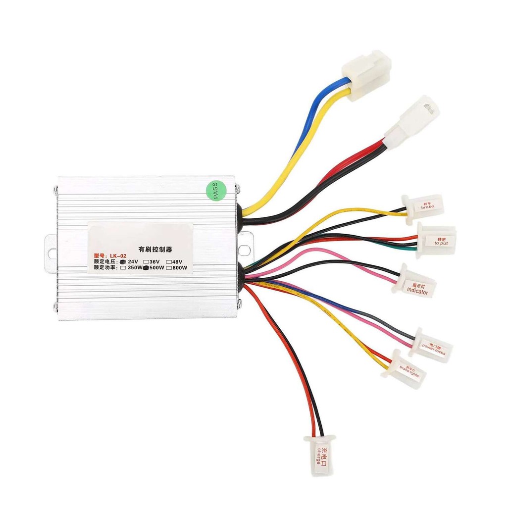 12V 24V 36V 48V 250W 350W 500W 800W 1000W Kit Pengontrol Motor Kecepatan Sikat Sepeda Listrik denga