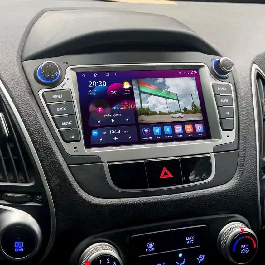 Mobil Radio Android Layar Carplay Stereo Multimedia Otomatis Pemutar Audio Video Untuk Hyundai IX35