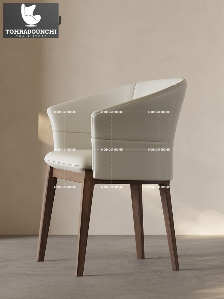 MOMUU Italia minimalis kerusi makanan kayu, belakang rumah, toko kopi hotel tinggi, kursi penerimaan