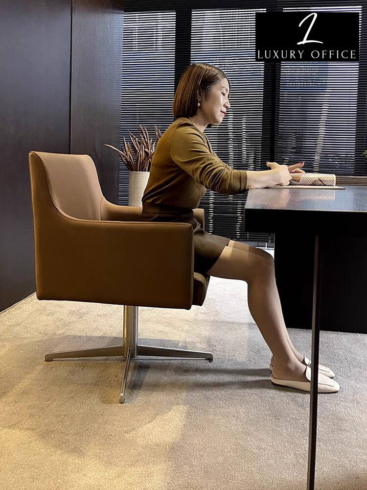 Italia ringan mewah berputar santai sofa tunggal rumah nyaman malas bos komputer kantor kursi