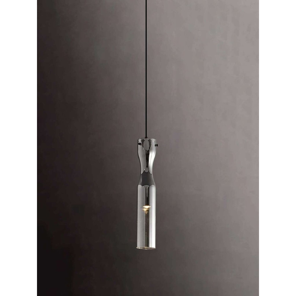 

Cahaya pendant kaca kepala tidur, desainer kamar tidur mewah Italia, bar restoran minimalis gantung garis cahaya