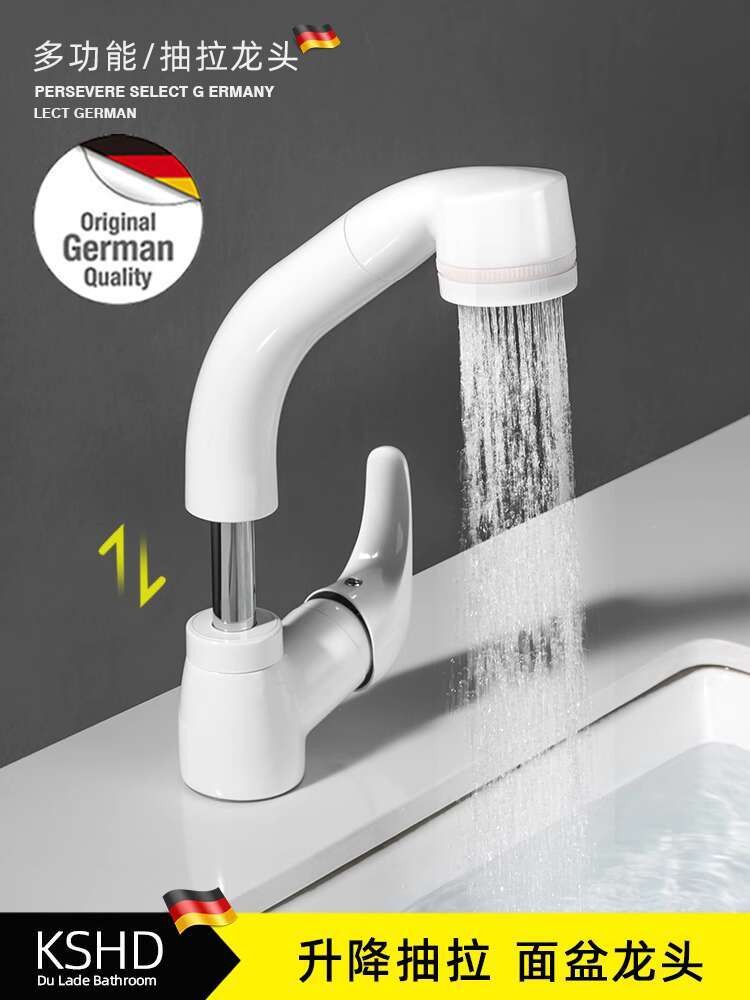 

Jerman Durrad putih panci diangkat rotasi ditarik keran air panas dingin dapat dicuci