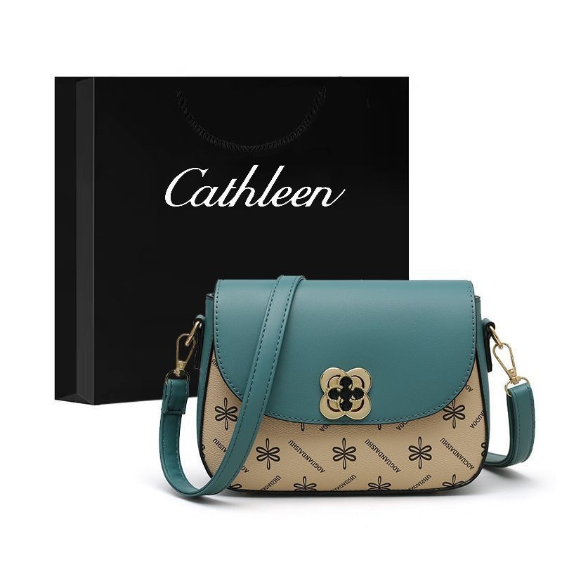 Tas Kathleen Tas Persegi Kecil Gaya Baru Wanita Tas Ibu Setengah Baya Tas Selempang Tas Ponsel Multi