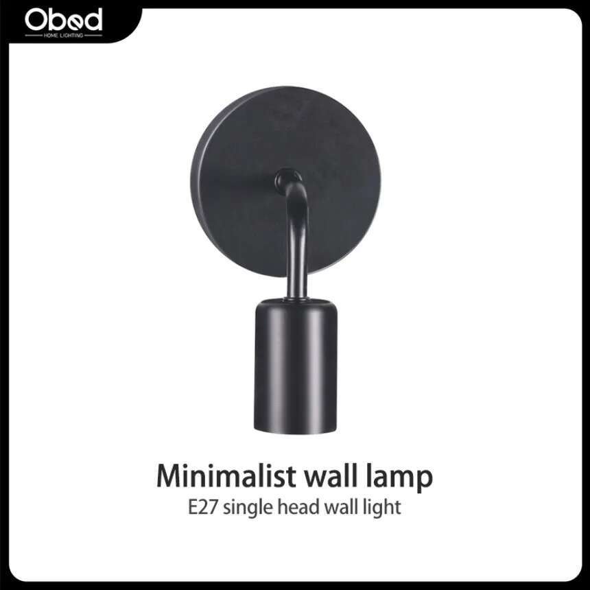 Nordic E27 Retro Industrial Wooden Decorative Iron 85-265V Internal Study Corridor Bedroom Living Ro