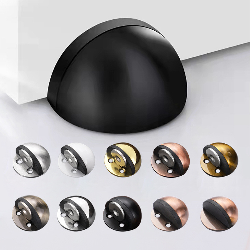 Penahan Pintu Door Stopper  Stainless steel penyu at beb lubang dengan magnet menyentuh kaca menabra