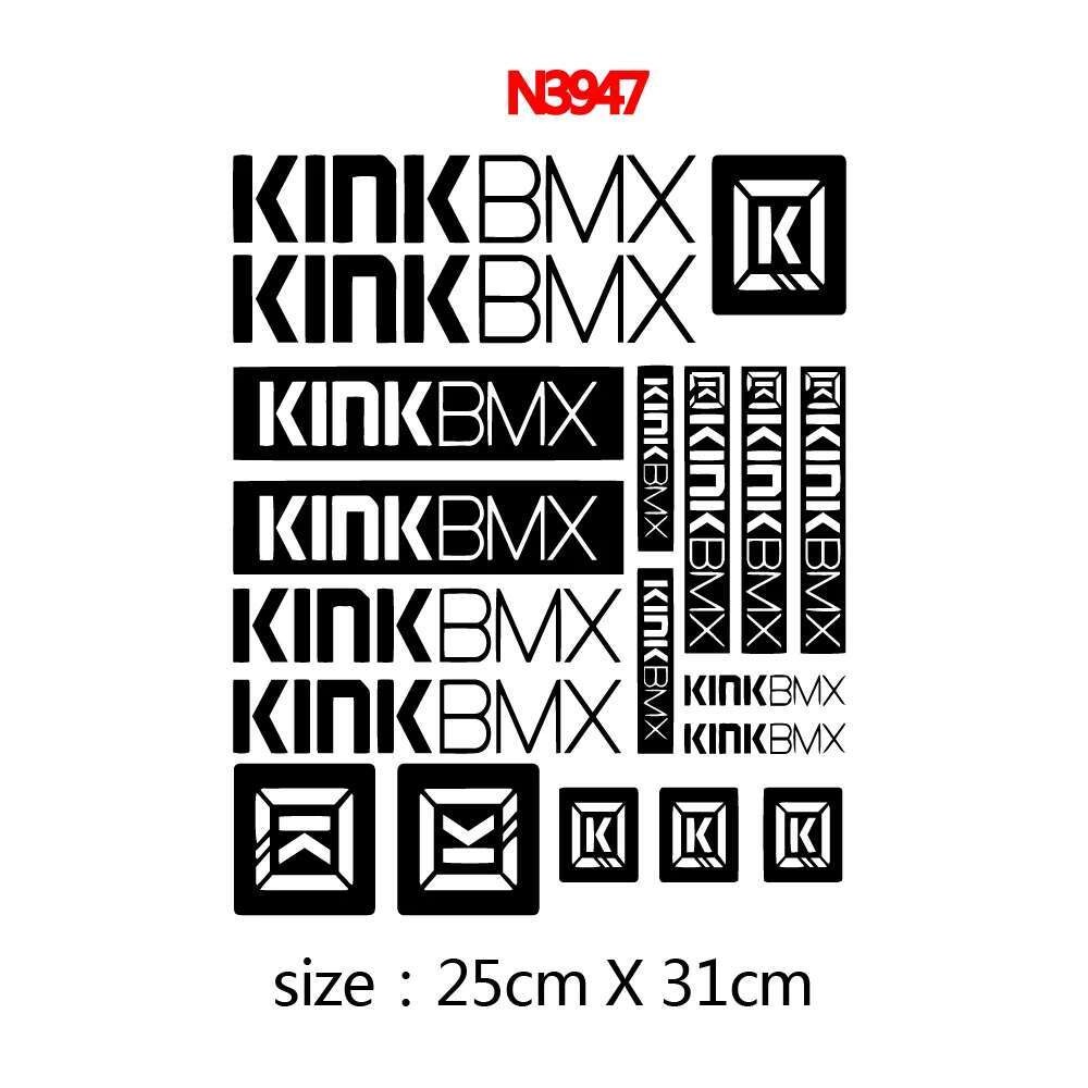 Set Untuk KINK Sepeda MTB BMX gaya tubuh mobil stiker dekoratif Kit