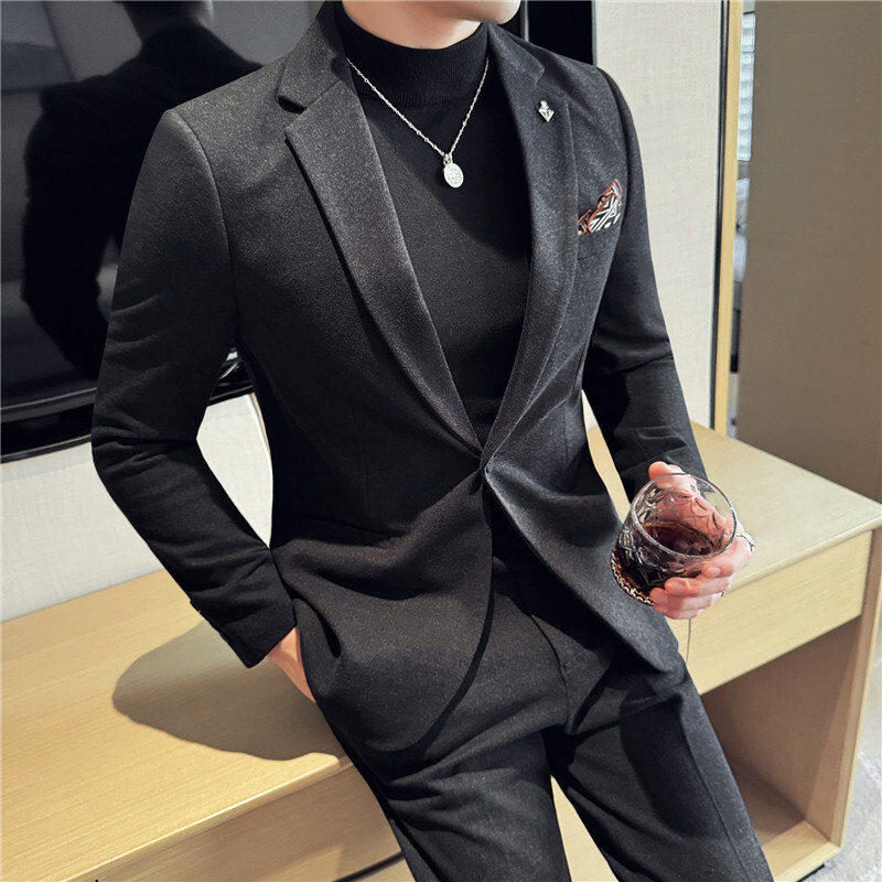 Jas Pria Korean Style  Jas Pria Blazer Pria Kasual  Rekomendasi streaming langsung untuk gugur dan m