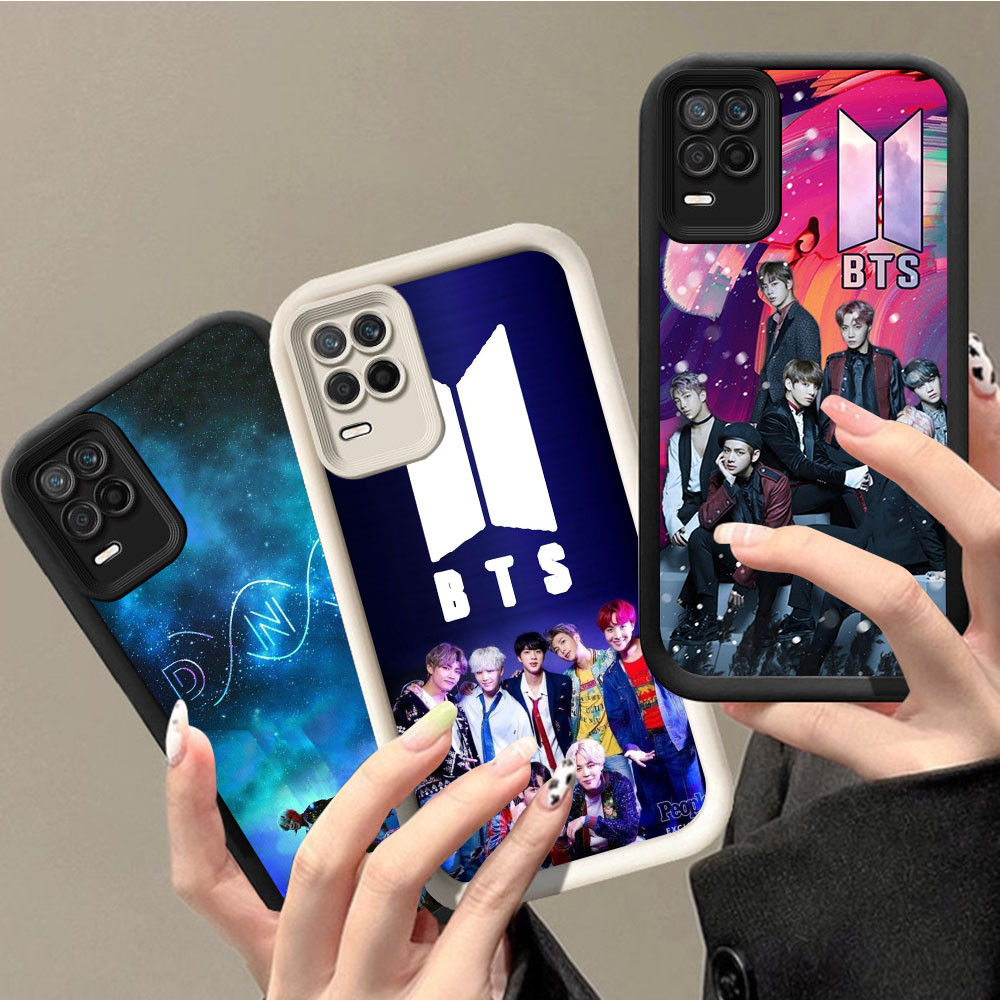HK-61 BTS Boy Luxury shockproof Casing untuk OPPO A54 A93 A16E A16K Realme 8 C11 C20 C20A