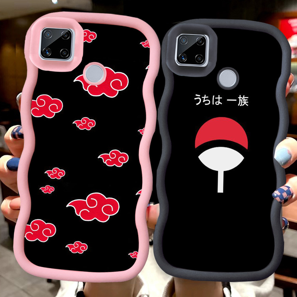 Z-38 Naruto Anime Cool Merah Hitam Pink Casing untuk Realme Narzo 20 C21Y C25 C21 C25s C25Y