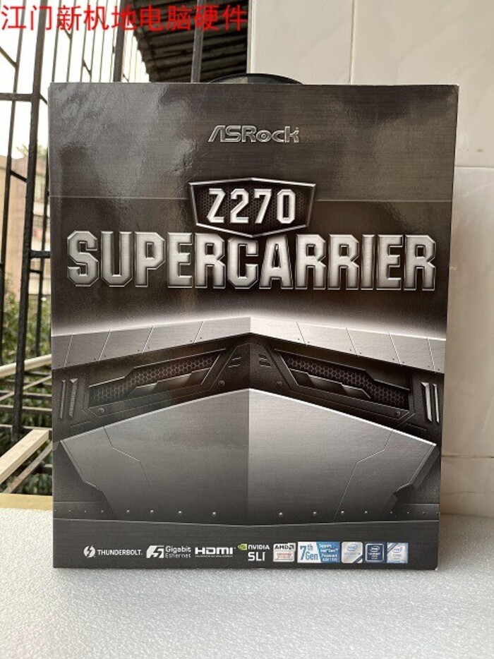 ASRock Z270 erCarrier aircraft carrier motoard 3 kartu jaringan 5 port Gigabit Ethernet Thunderbolt