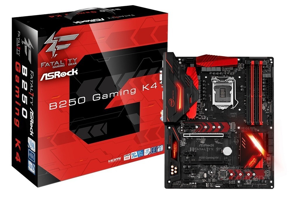 ASRock B250 Gaming K4 Player Dual M2 Interface Sepuluh Item Elerik 6-7 Generasi CPUD4 Memori
