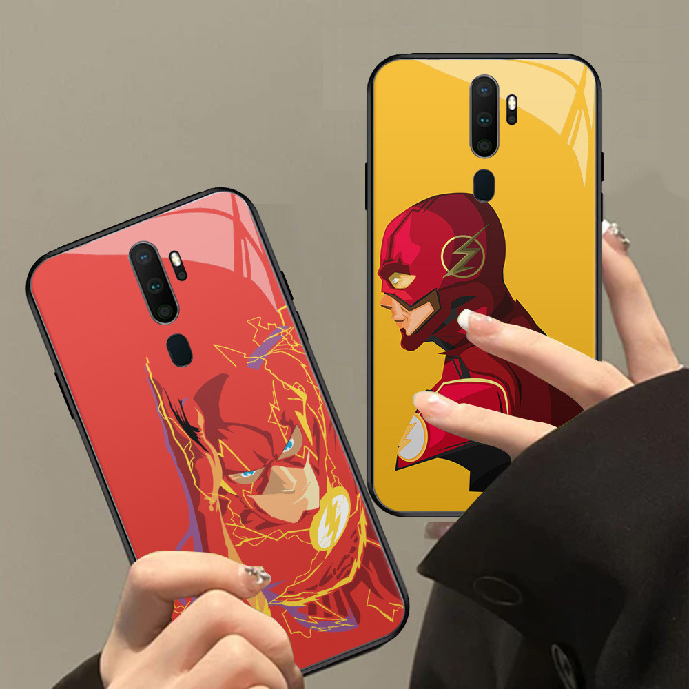XI31 The Flash Kaca Casing untuk OPPO A9 F11 A5 Reno 2Z A9X 2F 2020 Pro HD