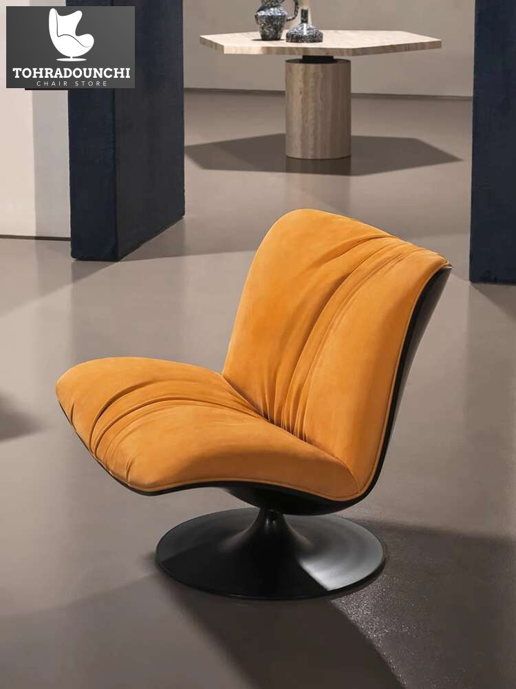 2025 makan berputar baru rumah tangga ringan mewah sofa tunggal vintage nyaman bungkus kursi berbari