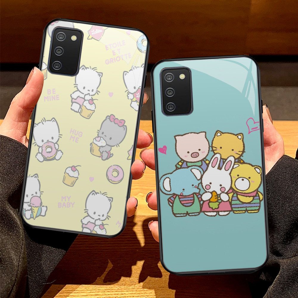 O-31 Tiny Chum Bear Kaca HD Casing untuk Samsung A03S A02 A02S A10 A71 A51 M02 M02S