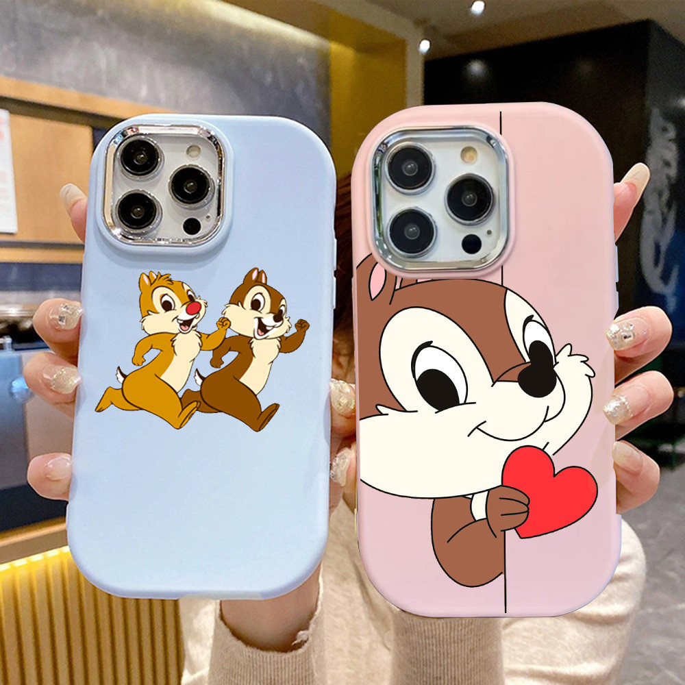 P-85 Chip and Dale Silikon Casing Untuk Xiaomi 14 11 Lite POCO M5S C50 Redmi K30 Pro K40 K60 Ultra