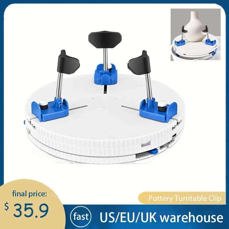 

Roda Klip Alat Perbaikan Seni dan Keramik Penjepit Meja Putar untuk Pemula Keramik