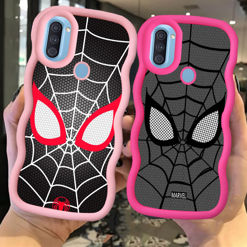 Z-65 Spiderman Merah Hitam Pink Casing untuk Samsung Galaxy A20 M10S M20S A10S A21S M01S