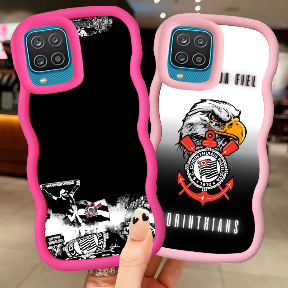 Z-16 Corinthians art Merah Hitam Pink Casing untuk Samsung Galaxy F12 M22 A12 M32 M12 A22 5G