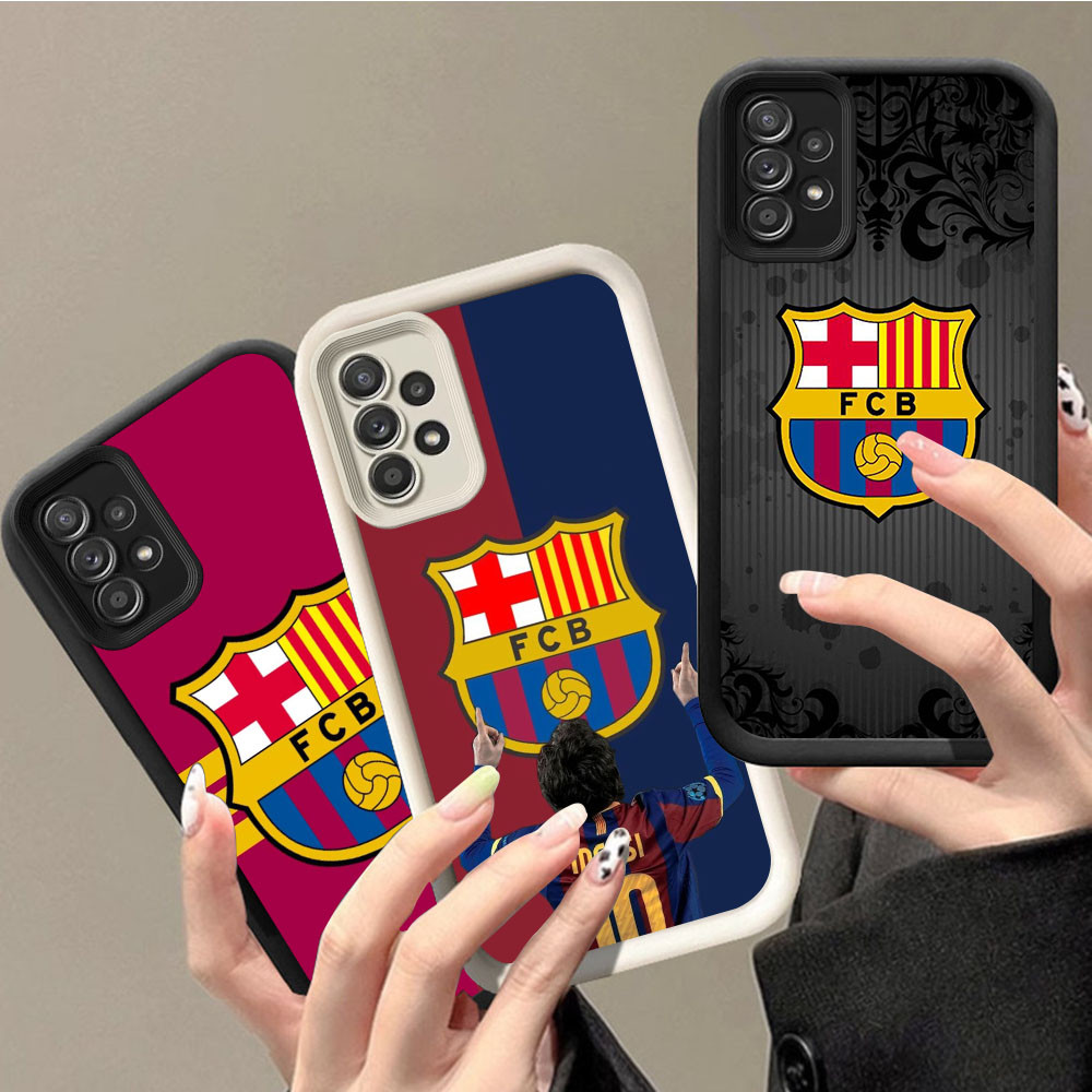 HK-57 Barcelona Football Club Luxury shockproof Casing untuk Samsung Galaxy A52 A13 A23 A32 A33 A52S