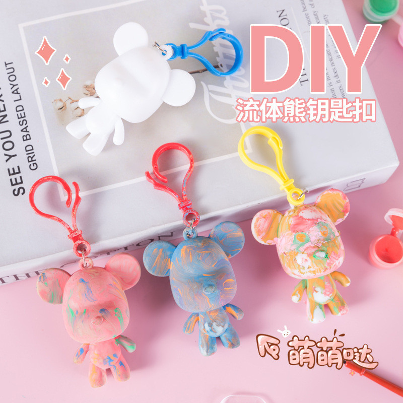 

Boneka Bahan paket DIY tangan pigmen dicat cairan kekerasan beruang perhiasan